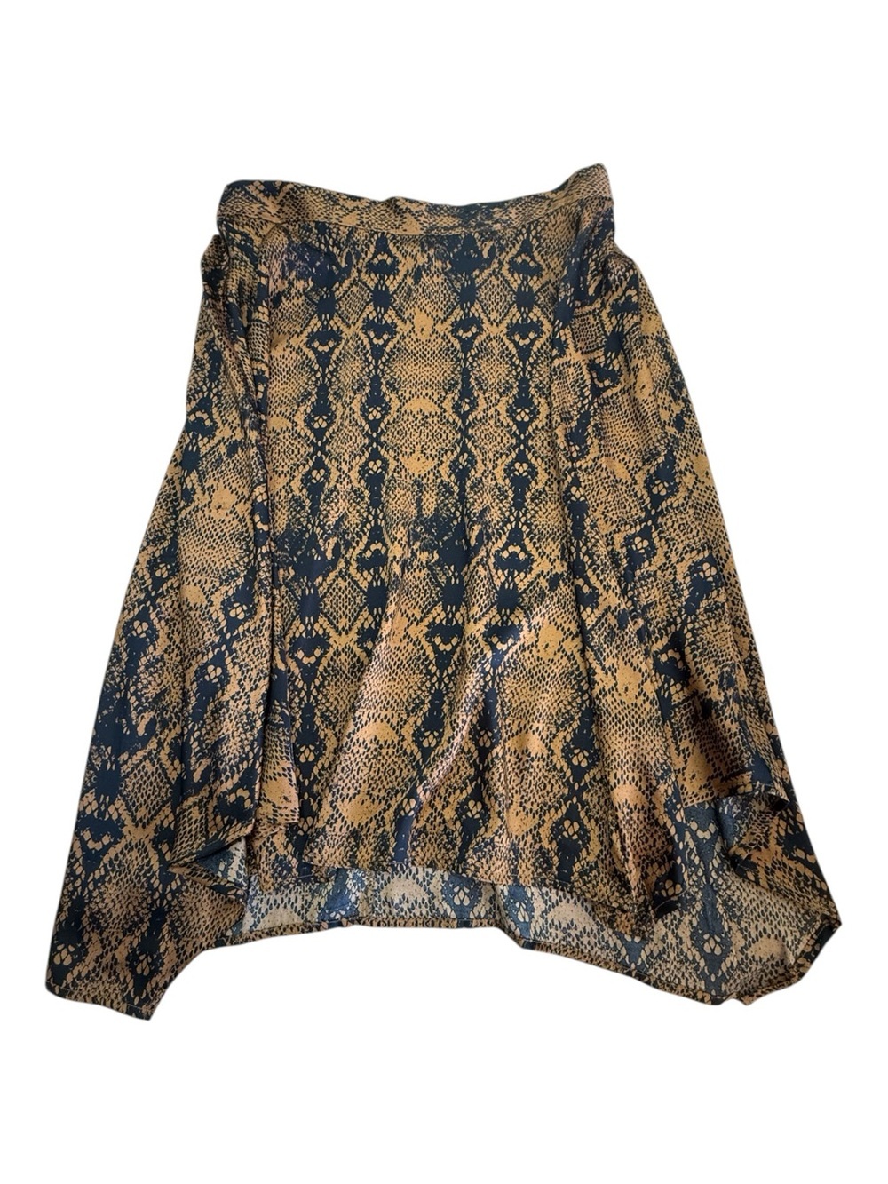 Apt. 9 Snakeskin Print Flowy Midi Skirt Size L